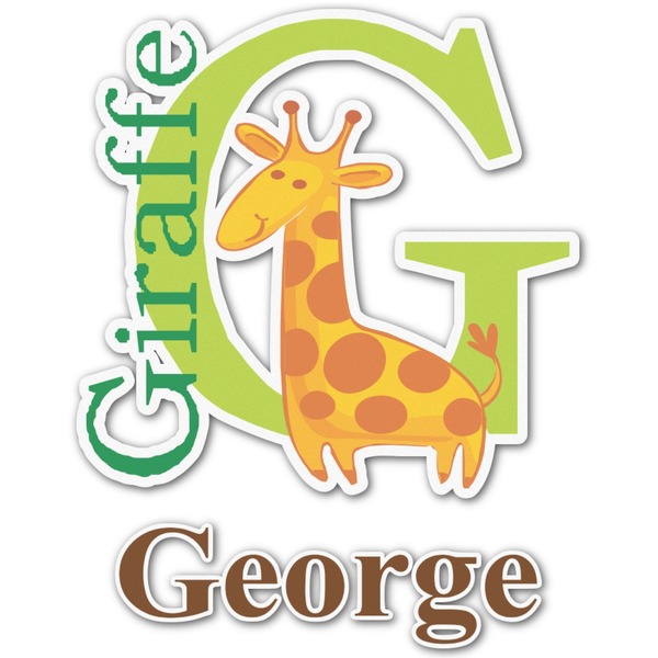 Custom Animal Alphabet Graphic Decal - Custom Sizes (Personalized)