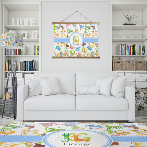 Animal Alphabet Wall Hanging Tapestry - IN CONTEXT
