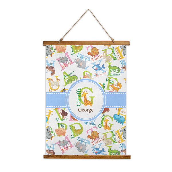 Custom Animal Alphabet Wall Hanging Tapestry (Personalized)