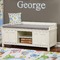 Animal Alphabet Wall Name Decal Above Storage bench