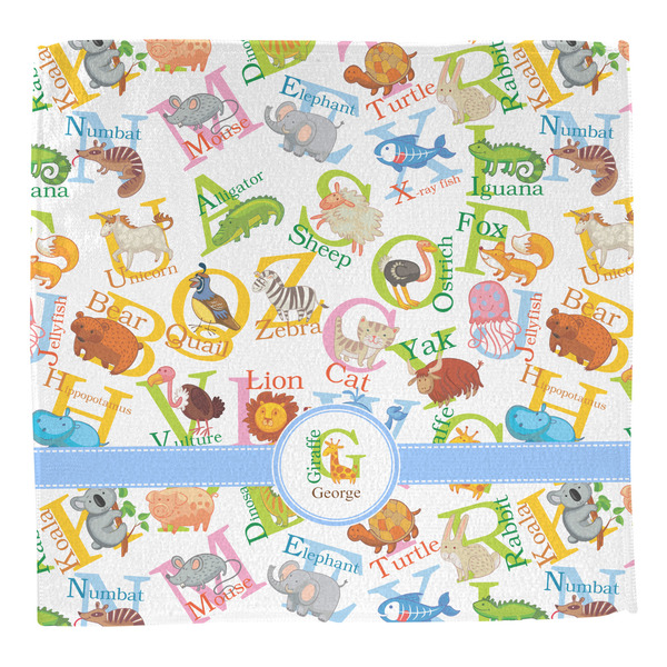 Animal Alphabet Washcloth - Front - No Soap