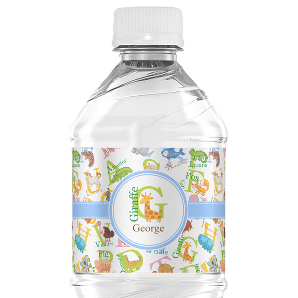 Custom Animal Alphabet Water Bottle Labels - Custom Sized (Personalized)