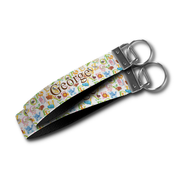 Animal Alphabet Webbing Keychain FOBs - Size Comparison