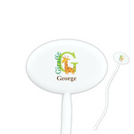 Animal Alphabet Oval Plastic Stir Sticks (Personalized)