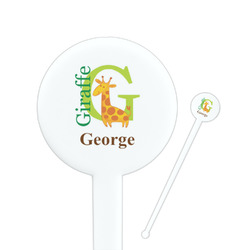 Animal Alphabet Round Plastic Stir Sticks (Personalized)