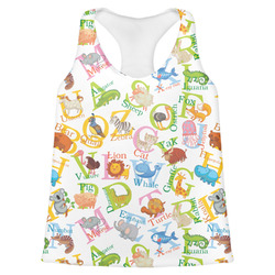 Animal Alphabet Womens Racerback Tank Top