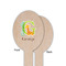 Animal Alphabet Wooden Food Pick - Oval - Single Sided - Front & Back
