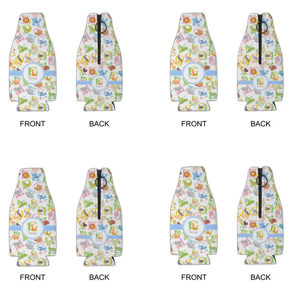 Animal Alphabet Zipper Bottle Cooler - Set of 4 - APPROVAL