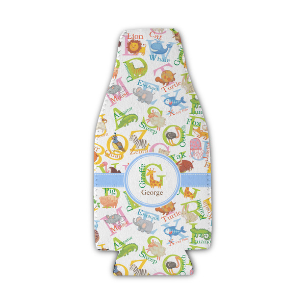 Animal Alphabet Zipper Bottle Cooler - Set of 4 - FRONT