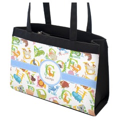 Animal Alphabet Zippered Everyday Tote w/ Name or Text
