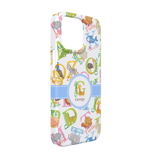 Custom Animal Alphabet iPhone Case - Plastic - iPhone 13 (Personalized)