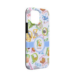 Animal Alphabet iPhone Case - Rubber Lined - iPhone 13 Mini (Personalized)
