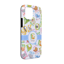 Animal Alphabet iPhone Case - Rubber Lined - iPhone 13 (Personalized)