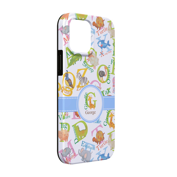 Custom Animal Alphabet iPhone Case - Rubber Lined - iPhone 13 (Personalized)