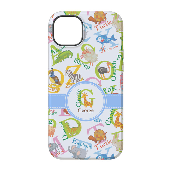Animal Alphabet iPhone 14 Tough Case - Back