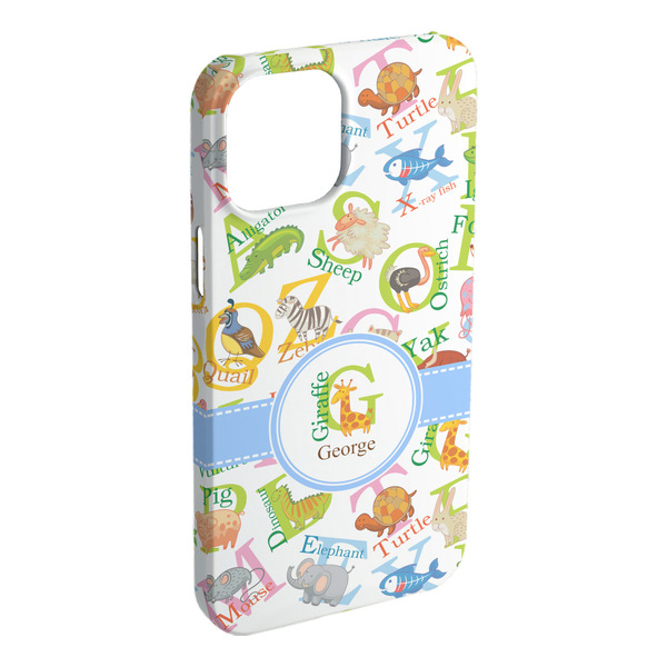 Custom Animal Alphabet iPhone Case - Plastic (Personalized)