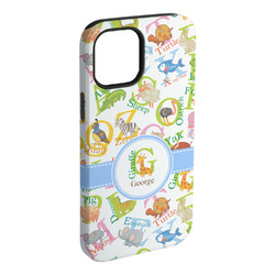 Animal Alphabet iPhone Case - Rubber Lined - iPhone 15 Pro Max (Personalized)