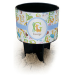 Animal Alphabet Black Beach Spiker Drink Holder (Personalized)