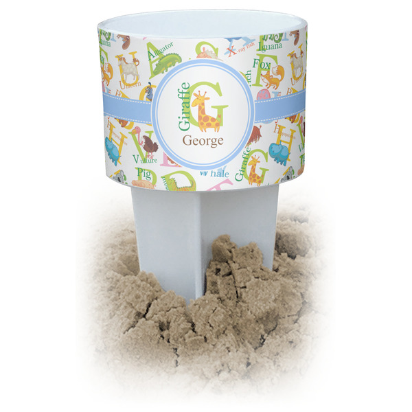 Custom Animal Alphabet Beach Spiker Drink Holder (Personalized)
