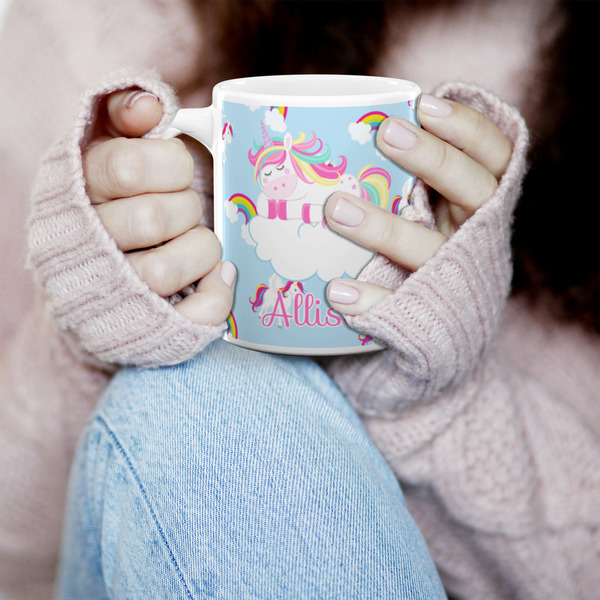 Rainbows and Unicorns 11oz Coffee Mug - LIFESTYLE
