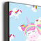 Rainbows and Unicorns 11x14 Wood Print - Closeup