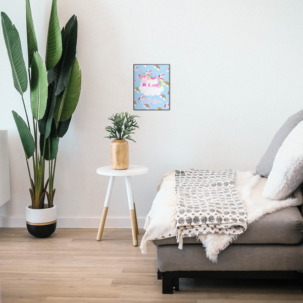 Rainbows and Unicorns 11x14 Wood Print - In Context