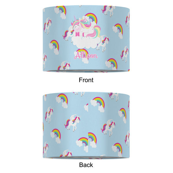 Rainbows and Unicorns 12" Drum Lampshade - APPROVAL (Fabric)