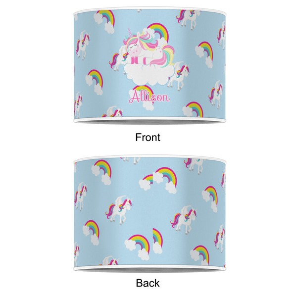 Rainbows and Unicorns 12" Drum Lampshade - APPROVAL (Poly Film)