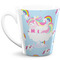Rainbows and Unicorns 12 Oz Latte Mug - Front Full