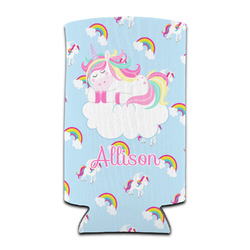 Rainbows and Unicorns Can Cooler (tall 12 oz) (Personalized)