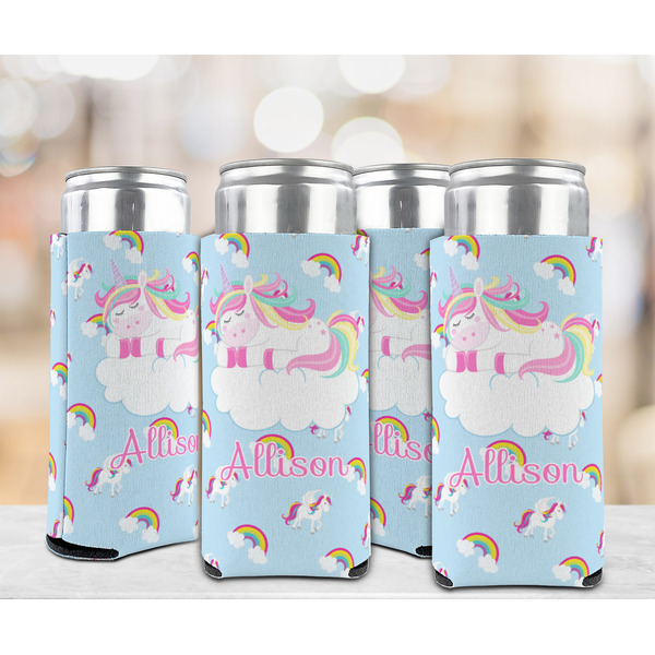 Rainbows and Unicorns 12oz Tall Can Sleeve - Set of 4 - LIFESTYLE