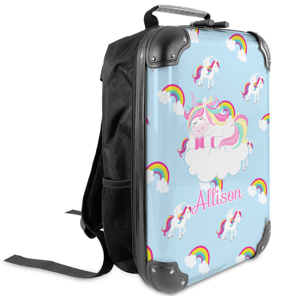 Custom Rainbows and Unicorns Kids Hard Shell Backpack (Personalized)