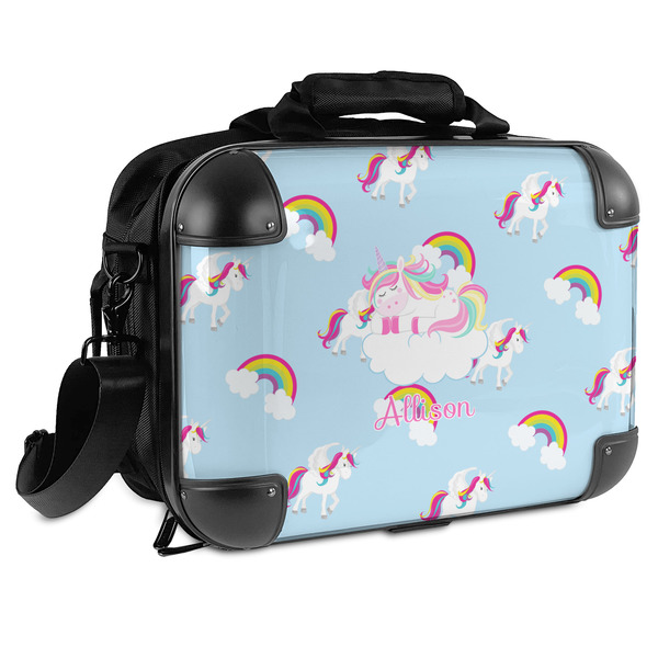 Custom Rainbows and Unicorns Hard Shell Briefcase (Personalized)