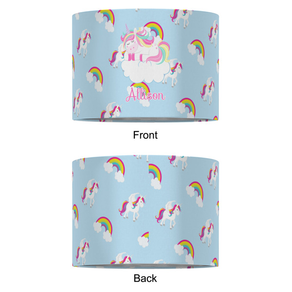 Rainbows and Unicorns 16" Drum Lampshade - APPROVAL (Fabric)