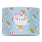Rainbows and Unicorns 16" Drum Lampshade - FRONT (Poly Film)