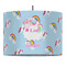Rainbows and Unicorns Drum Pendant Lamp (Personalized)