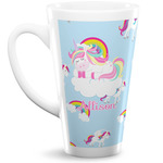 Rainbows and Unicorns 16 Oz Latte Mug (Personalized)