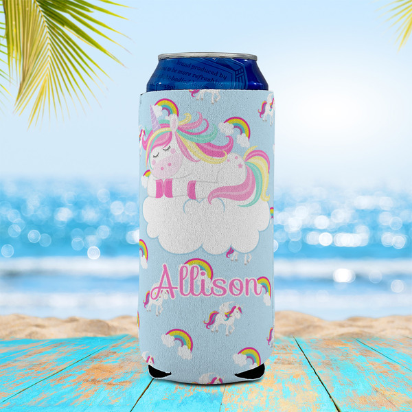 Rainbows and Unicorns 16oz Can Sleeve - LIFESTYLE