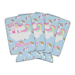 Rainbows and Unicorns Can Cooler (16 oz) - Set of 4 (Personalized)