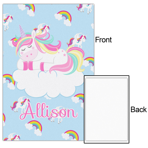 Rainbows and Unicorns 20x30 - Matte Poster - Front & Back