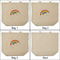 Rainbows and Unicorns 3 Reusable Cotton Grocery Bags - Front & Back View