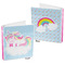 Rainbows and Unicorns 3-Ring Binder Front and Back