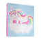 Rainbows and Unicorns 3 Ring Binders - Full Wrap - 1" - FRONT
