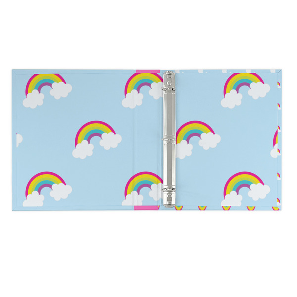 Rainbows and Unicorns 3 Ring Binders - Full Wrap - 1" - OPEN INSIDE