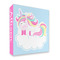 Rainbows and Unicorns 3 Ring Binders - Full Wrap - 2" - FRONT