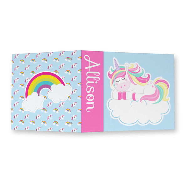 Rainbows and Unicorns 3 Ring Binders - Full Wrap - 2" - OPEN OUTSIDE