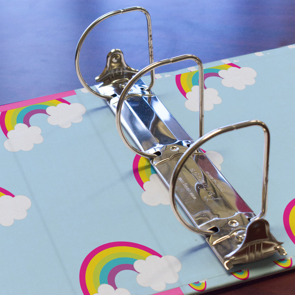 Rainbows and Unicorns 3 Ring Binders - Full Wrap - 3" - DETAIL