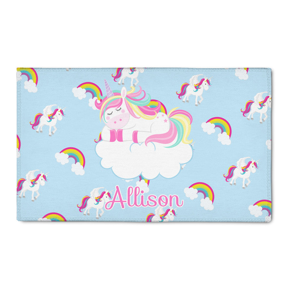 Custom Rainbows and Unicorns 3' x 5' Indoor Area Rug (Personalized)