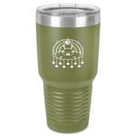 Rainbows and Unicorns 30 oz Stainless Steel Tumbler - Olive - Single-Sided