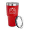 Rainbows and Unicorns 30 oz Stainless Steel Ringneck Tumblers - Red - LID OFF